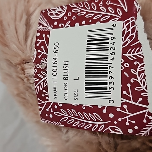 Muk Luks Womens Size Large 9-10 Blush Slippers New - Picture 12 of 14